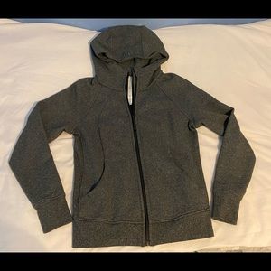 Grey Lululemon Scuba Full Zip Hoodie Size 10
